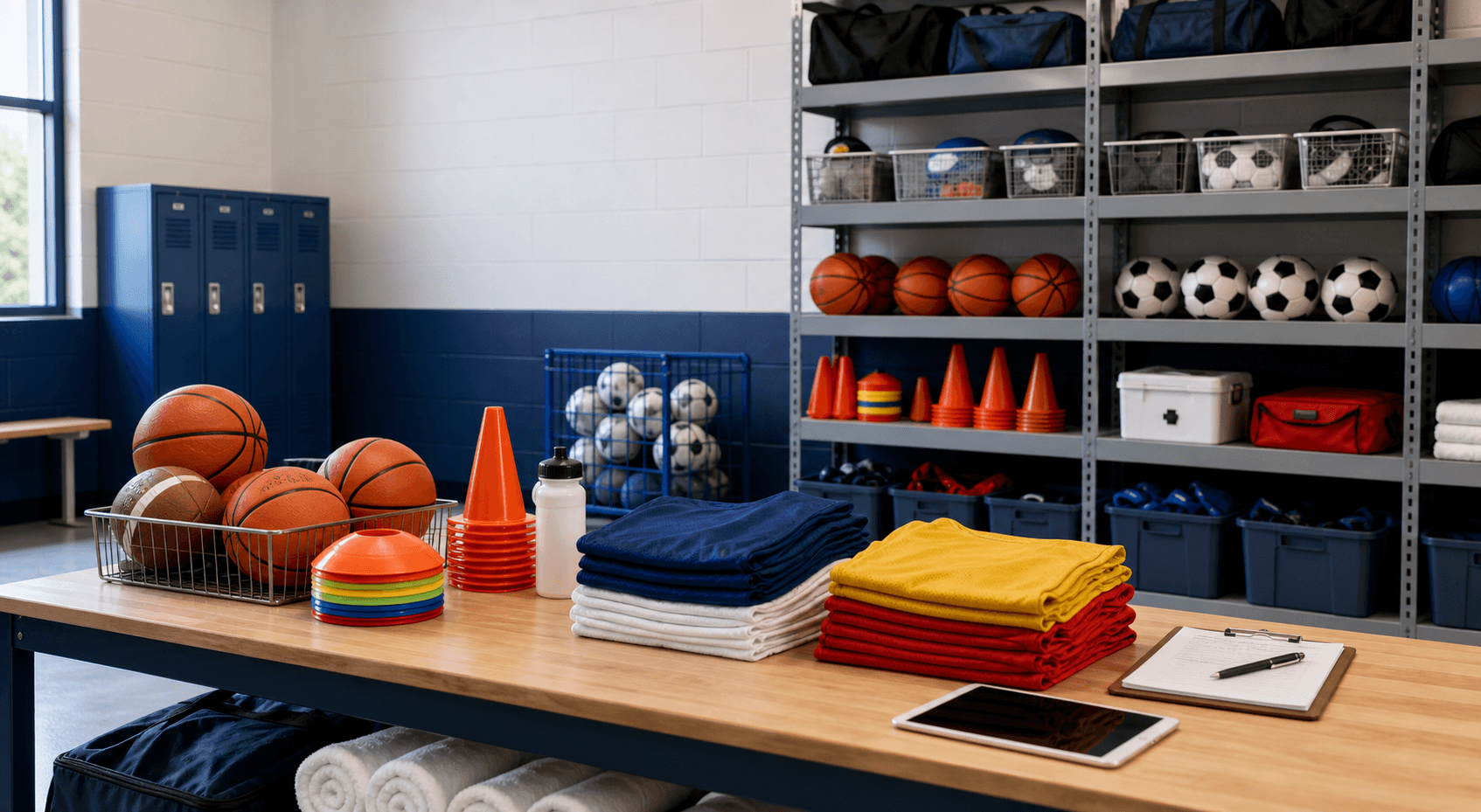 Athletic equipment Inventory checklist for school sports programs